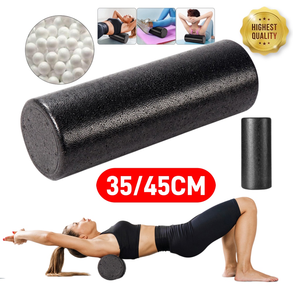 Home Gym Portable - 35/45 センチメートル Epp ヨガフォームマッサージローラーフィットネスポータブルピラティスボディエクササイズジム脚腕背中足痛み軽減シャフト筋肉リラクゼーション