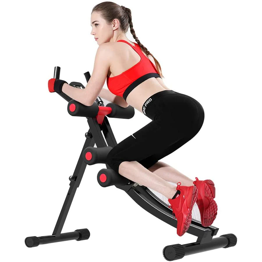 Leg Home Gym Workout - コア＆腹部トレーナー ABワークアウトマシン ホームジム 筋力トレーニング アブクランチャー 折りたたみ式フィットネス機器