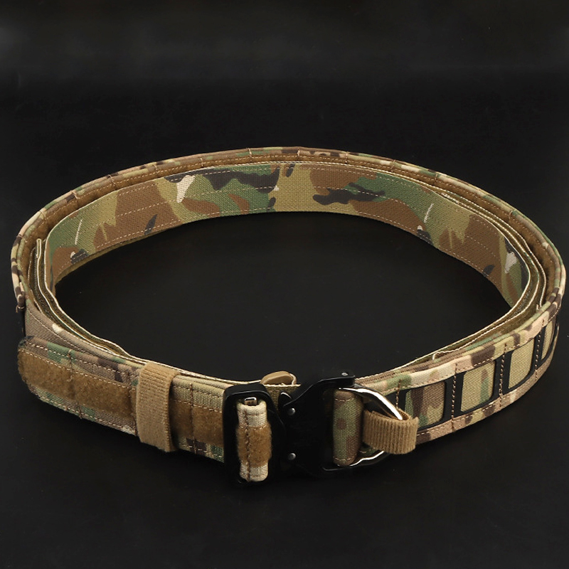 Battle Rope Heavy - タクティカルレザーベルト,タクティカルコンバットベルト,戦闘後の戦闘ベルト,クイックリリース,インナーと外側の戦術的なヘビーデューティー