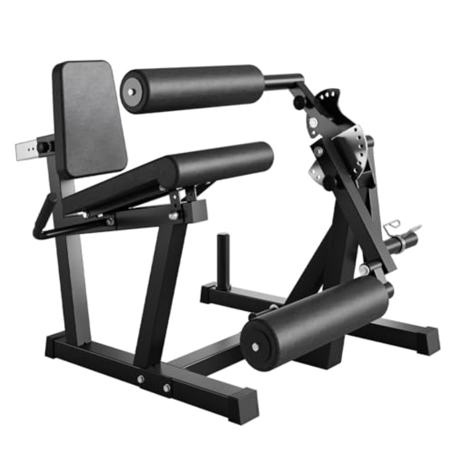 Leg Home Gym Workout - ホームジム用レッグエクステンション＆カールマシン、スチール製、黒色、耐荷重700LBS、4-in-1調整可能な下半身トレーニングマシン