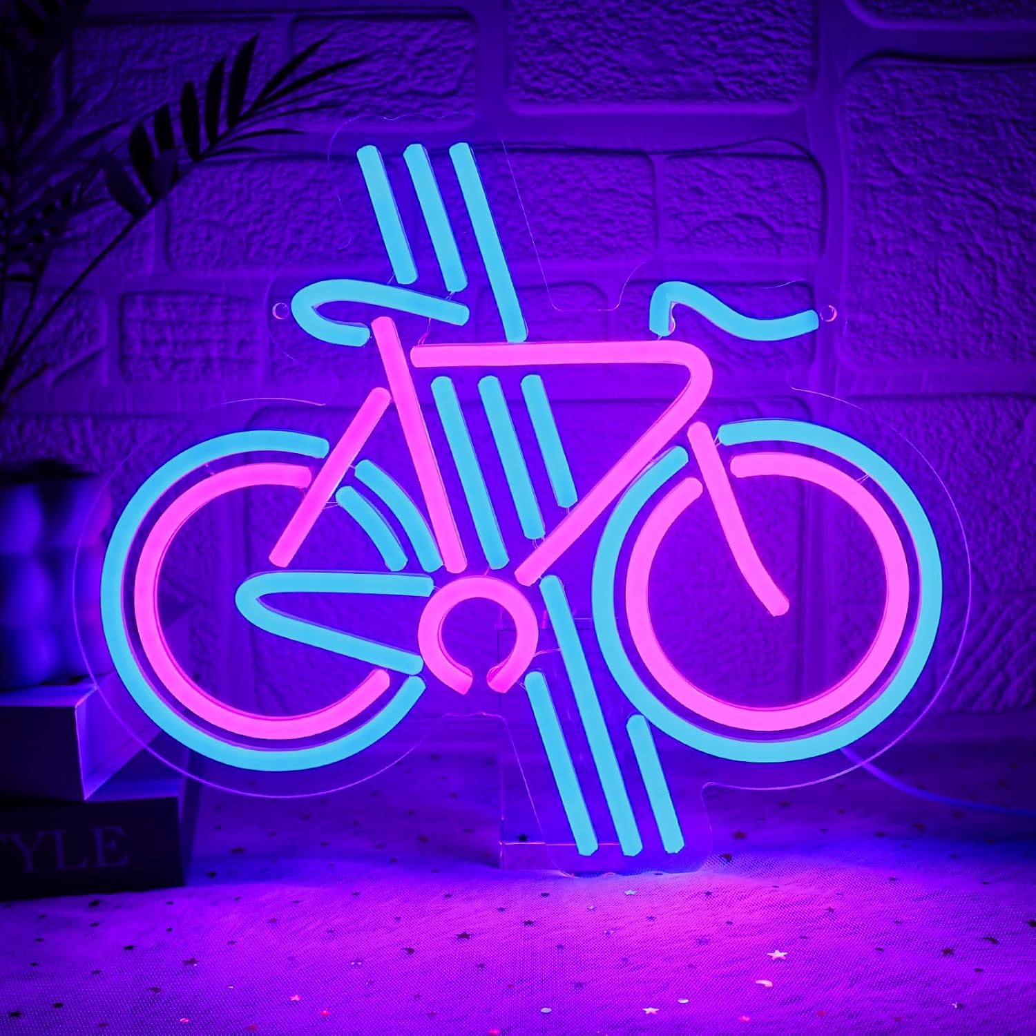 Home Gym Neon Sign - 自転車ネオンサイン 調光可能 自転車LEDネオンライト 寝室 フィットネス マンケイブ