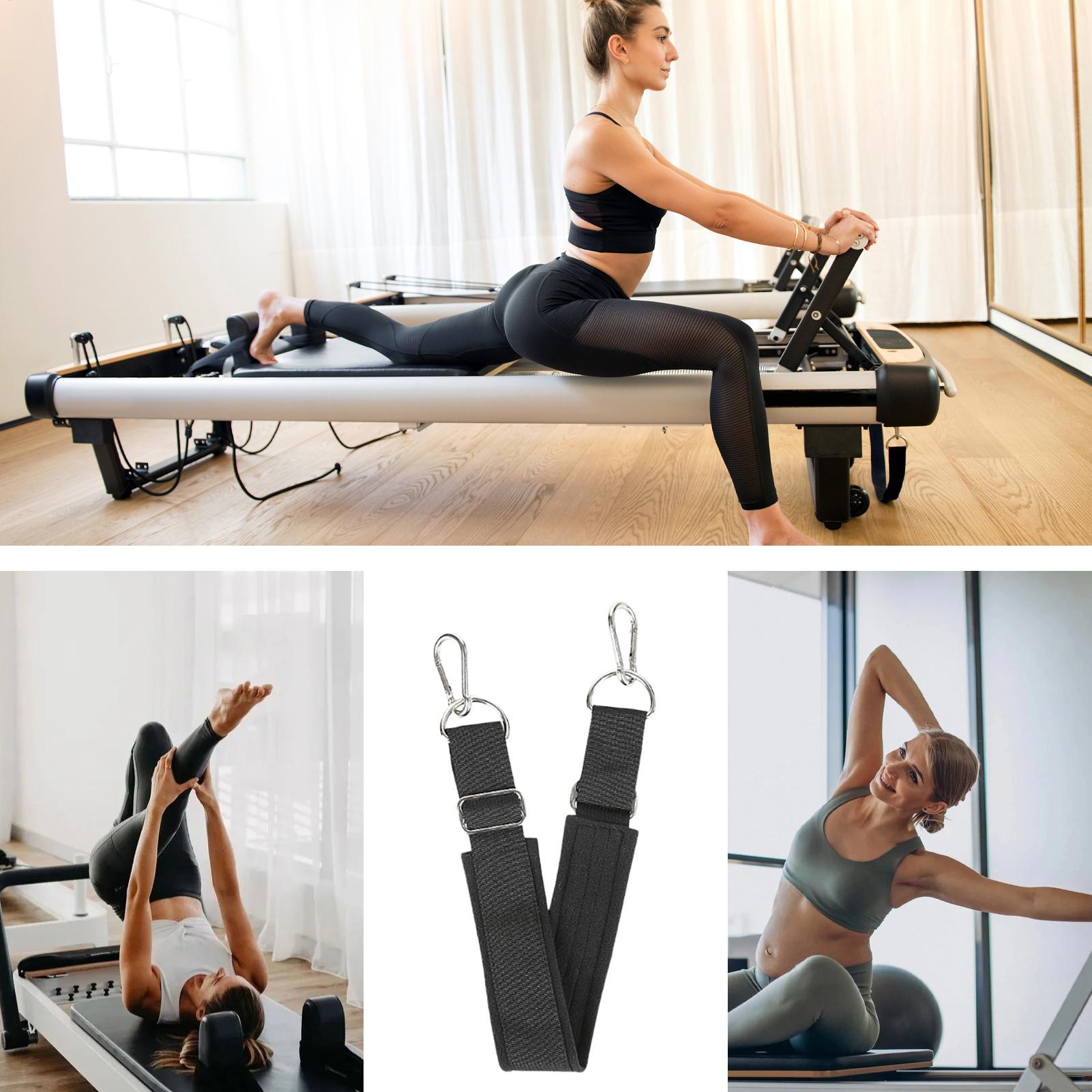 Home Gym Yoga - ピラティスフットストラップ厚みのある調節可能な滑り止め高耐久ヨガピラティスリフォーマーフットストラップホームジムスタジオホテル寮用
