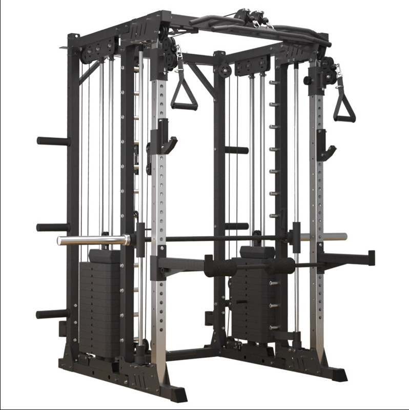 All In One Gym Home Equipment - FDFIT多機能スミスマシン オールインワンホームジム機器 業務用スクワットパワーラック ファンクショナルトレーナーステーション