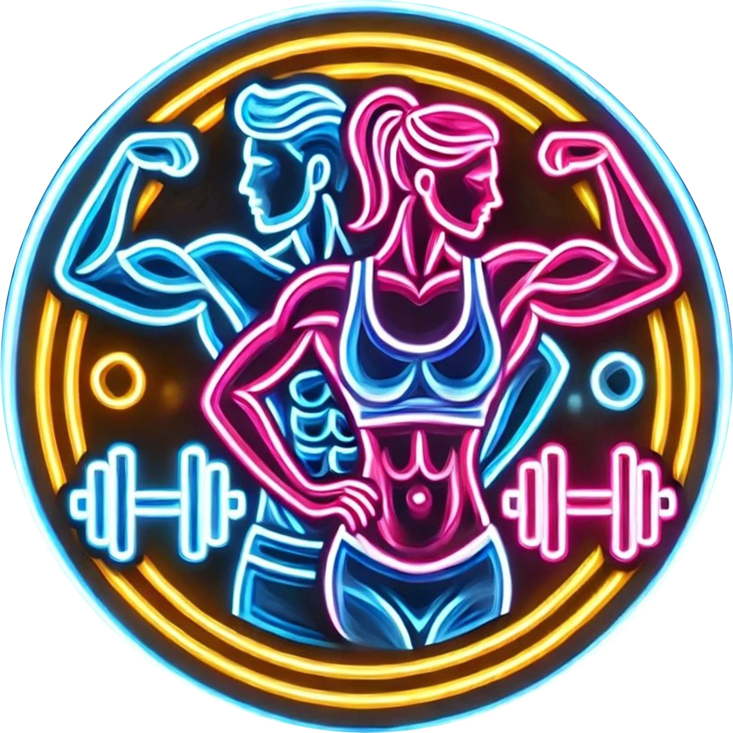 Home Gym Neon Sign - 2D メタルサインフィットネスジムネオンサイン男性女性ボディービル筋肉ダンベル運動ワークアウト美的光る壁アートホームデコ