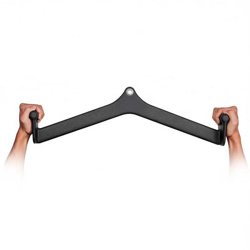 Lat Pulldown Cable - LATプルダウンアタッチメント、ケーブルマシンローイングVバーアタッチメント、上腕三頭筋プルダウンバー、背筋トレーニング用ラバーコーティング付きハンドル