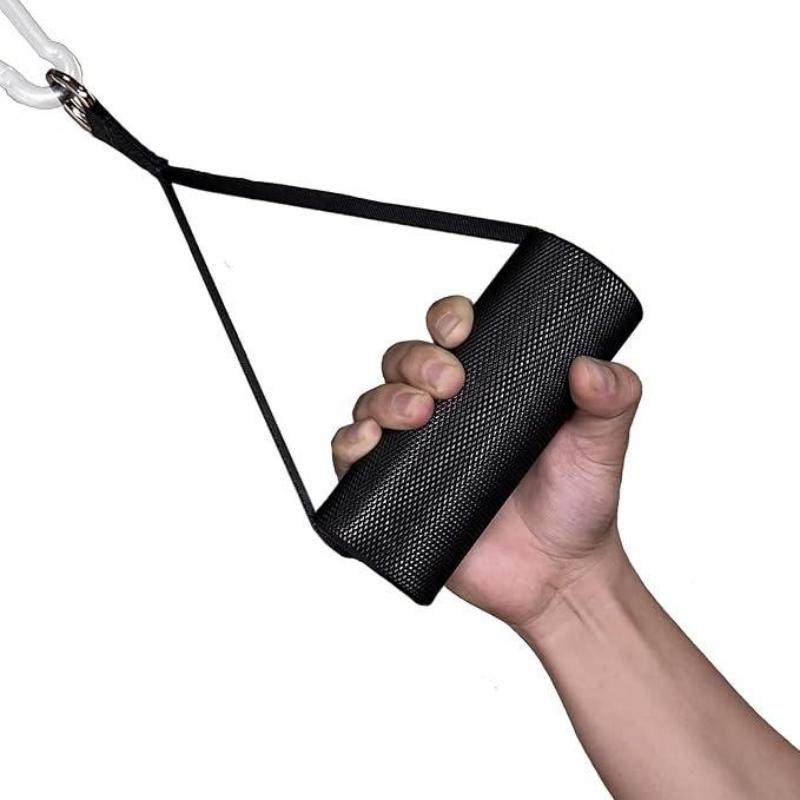 Lat Pulldown Cable - 6cm幅のD型ハンドルケーブルアタッチメント、アームリフティング、デッドリフト、指と手首の強化、ラットプルダウン用グリップ