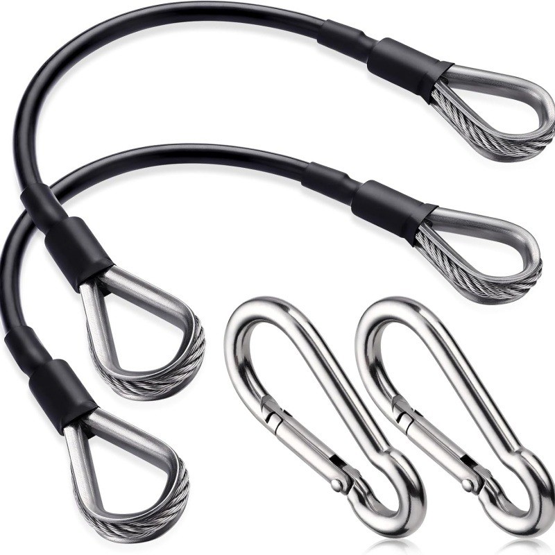 Lat Pulldown Cable - 1/2個 25cm ジムケーブル延長コード ボウフレックスホームジムアクセサリー対応 LAT/トライセプスプルダウンおよびレッグエクステンションマシン用