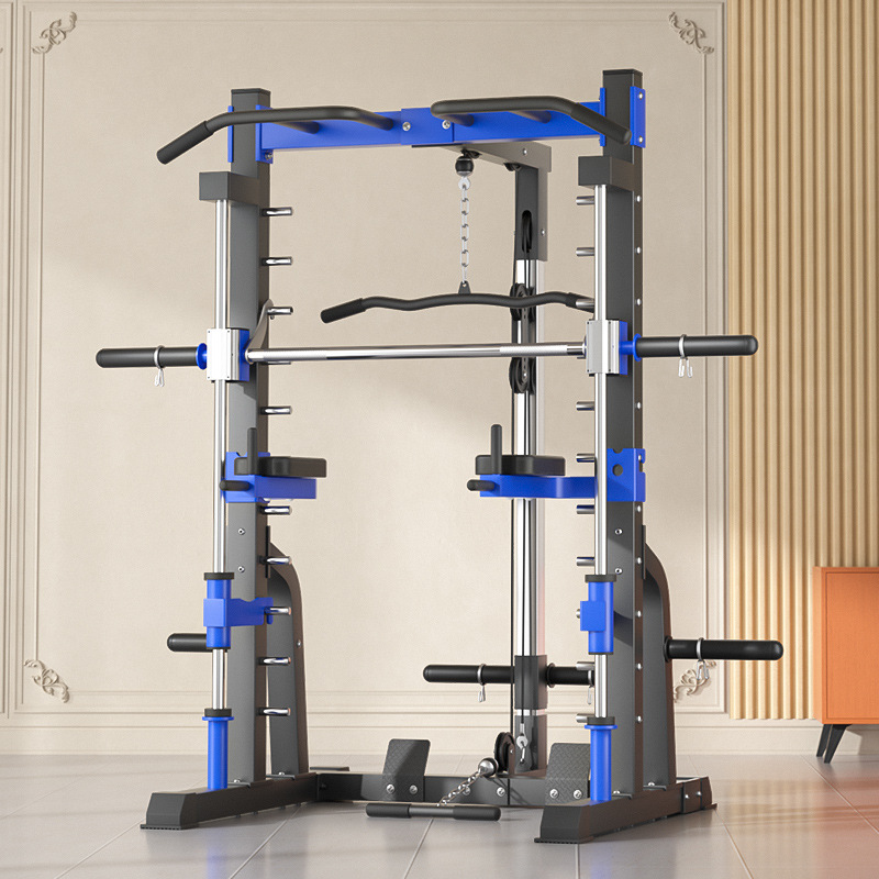 Home Gym Equipment Set - 多機能ホーム総合トレーニング機器 ガントリーフレーム バードスクワット ベンチプレスフレーム 統合フィットネス