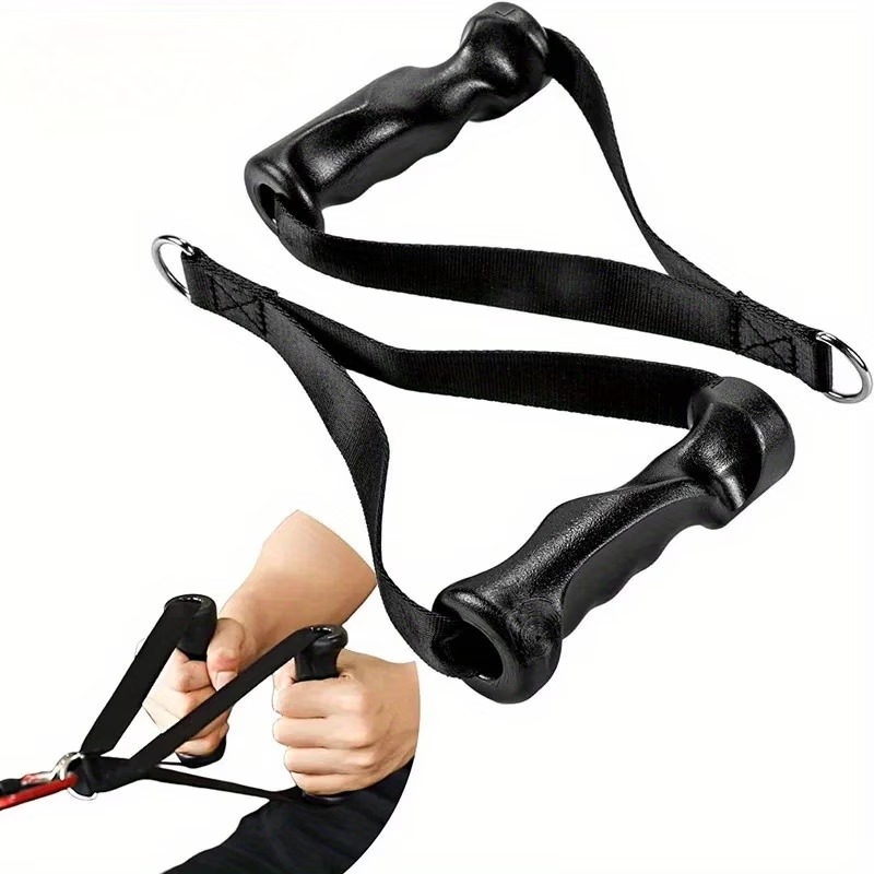 Lat Pulldown Cable - 1ペアの人間工学に基づいたエクササイズハンドル、プーリーケーブルマシンのグリップアタッチメント用、レジスタンスバンドLATプルダウンシステム用