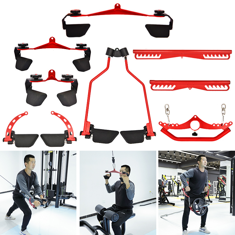 Lat Pulldown Cable - 調整可能なフィットネスラットプルダウンバージムプーリーケーブルマシンアタッチメントホーム上腕二頭筋上腕三頭筋バックブラスターローイングワークアウトハンドル