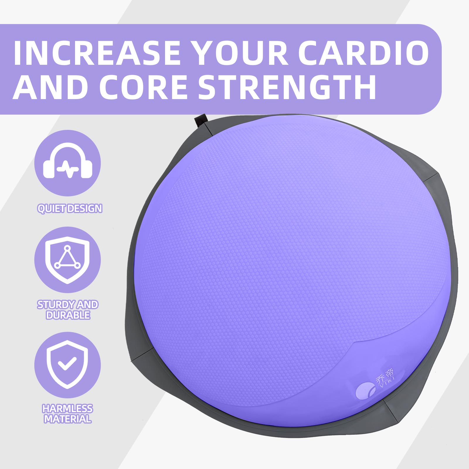 70cm ボスボール、滑り止め付き木製ベース付きインフレータ - Home Gym Yoga のレビューと価格
