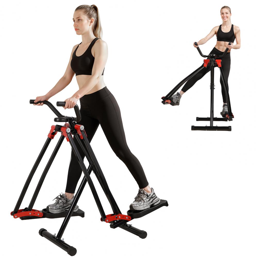 家庭用エアウォークエクササイズマシン、折りたたみ式エリプティ - Leg Home Gym Workout のレビューと価格