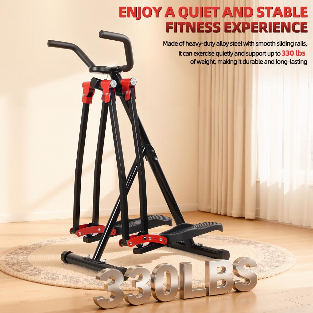 家庭用エアウォークエクササイズマシン、折りたたみ式エリプティ - Leg Home Gym Workout のレビューと価格