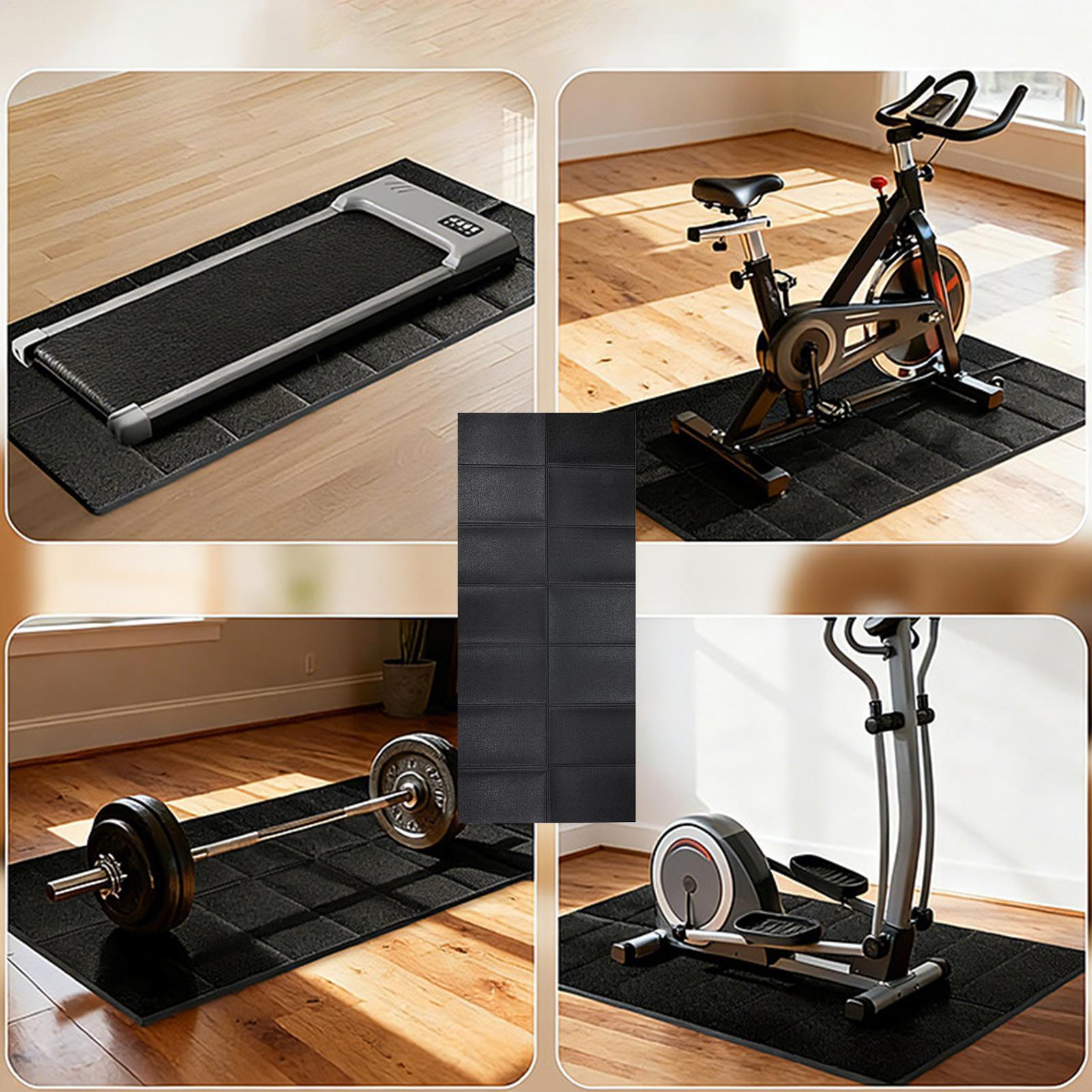 トレッドミルマット振動吸収ヘビーデューティトレッドミルフロア - Home Gym Yoga のレビューと価格