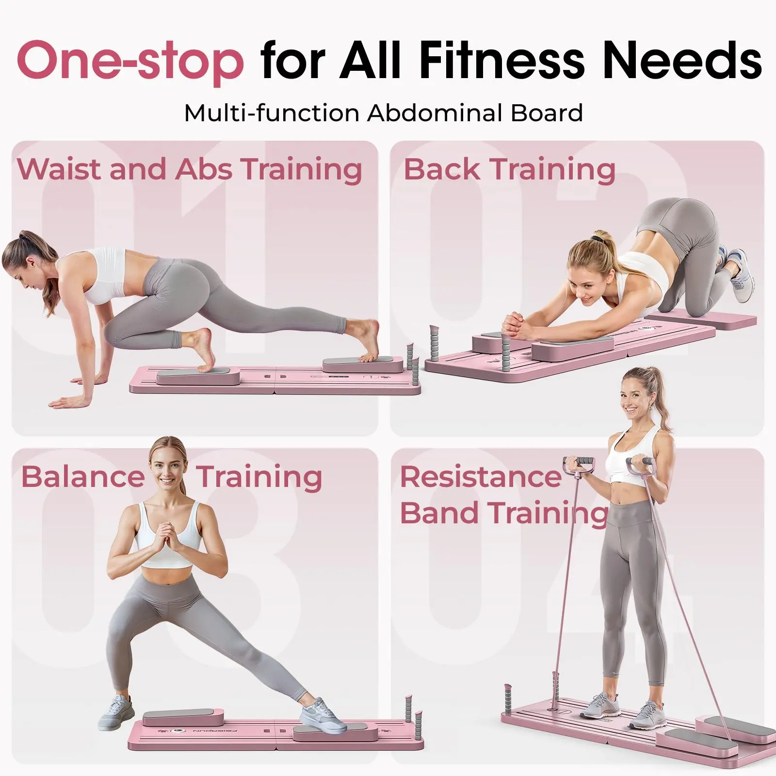 折りたたみ式ピラティスボード 多機能腹部コアトレーナー 腹筋 - Home Gym Yoga のレビューと価格