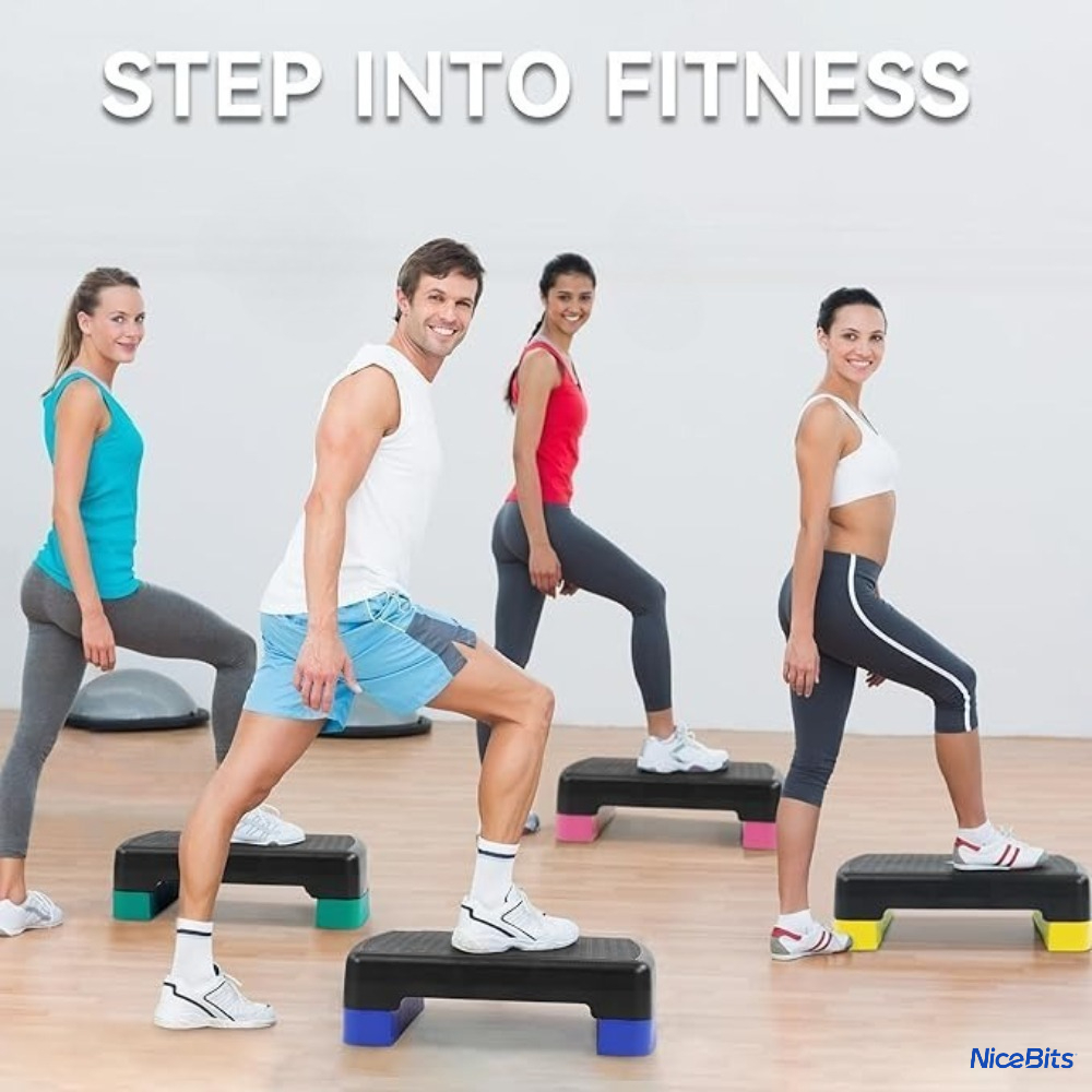 高さ調節可能なエアロビクス用ステップ台。PP素材を使用し、軽 - Leg Home Gym Workout のレビューと価格