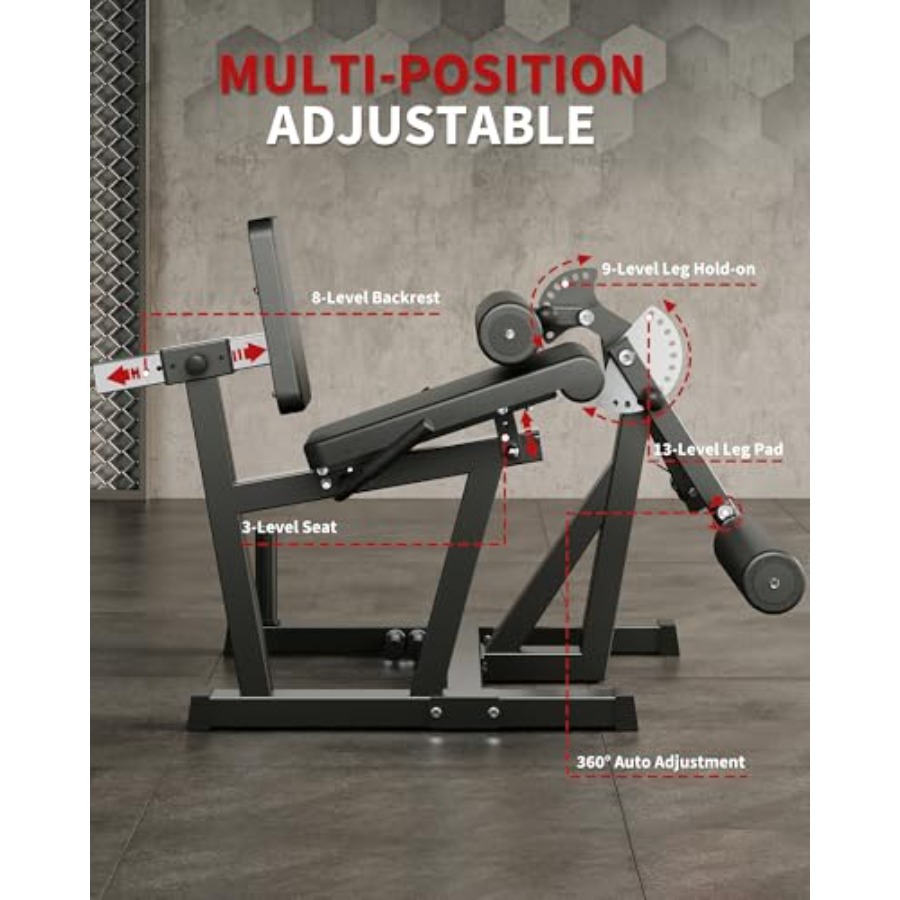 ホームジム用レッグエクステンション＆カールマシン、スチール製 - Leg Home Gym Workout のレビューと価格