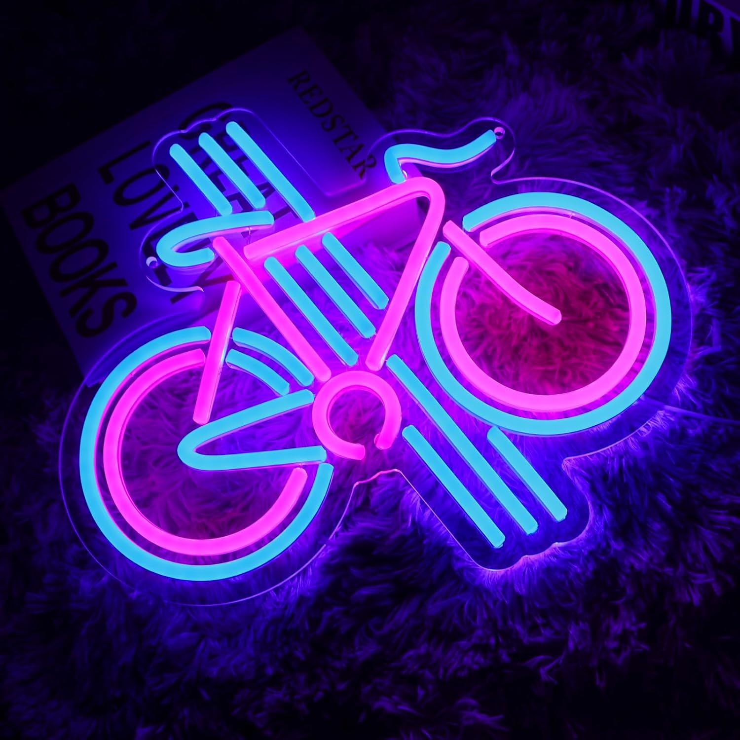自転車ネオンサイン 調光可能 自転車LEDネオンライト 寝室 - Home Gym Neon Sign のレビューと価格