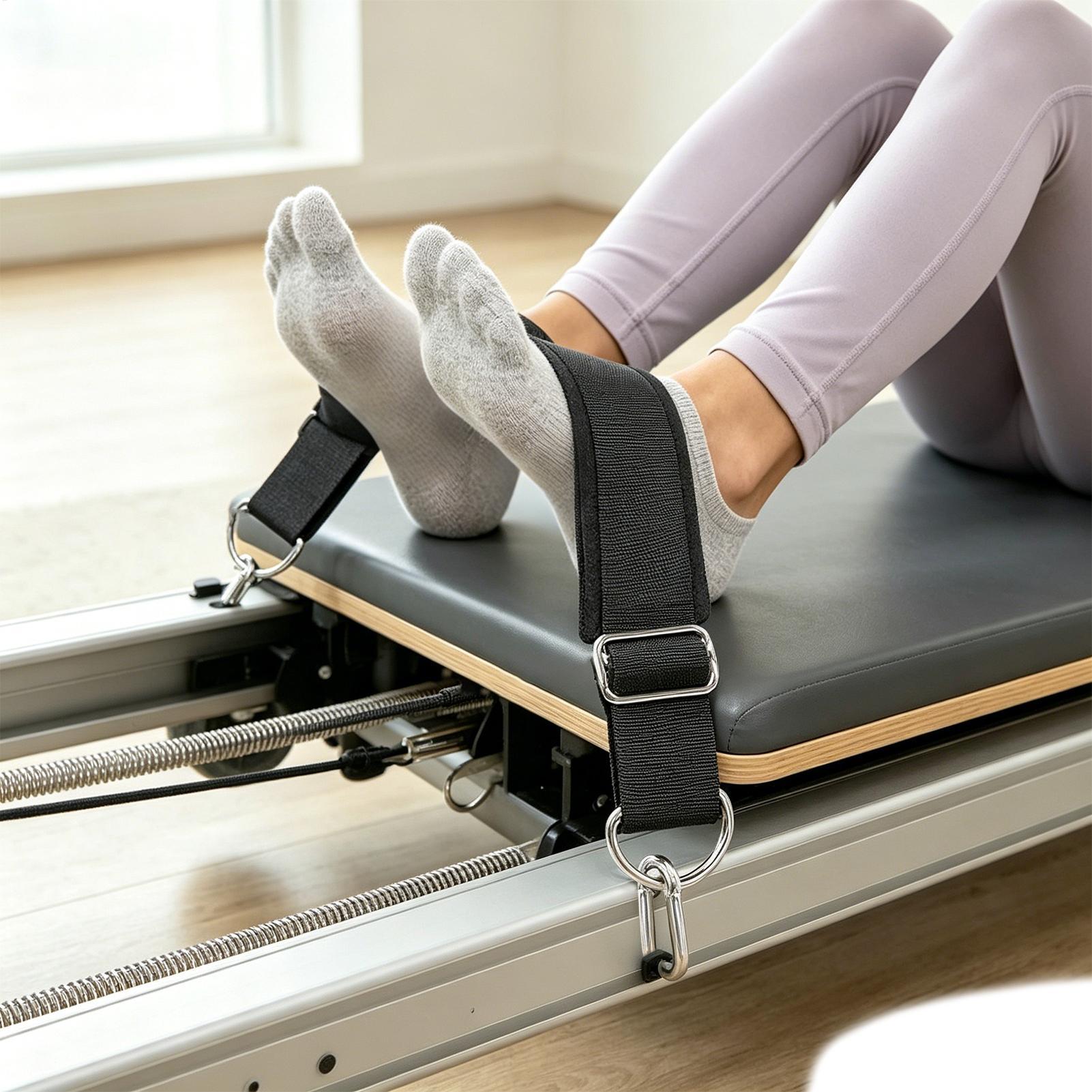 ピラティスフットストラップ厚みのある調節可能な滑り止め高耐久 - Home Gym Yoga のレビューと価格