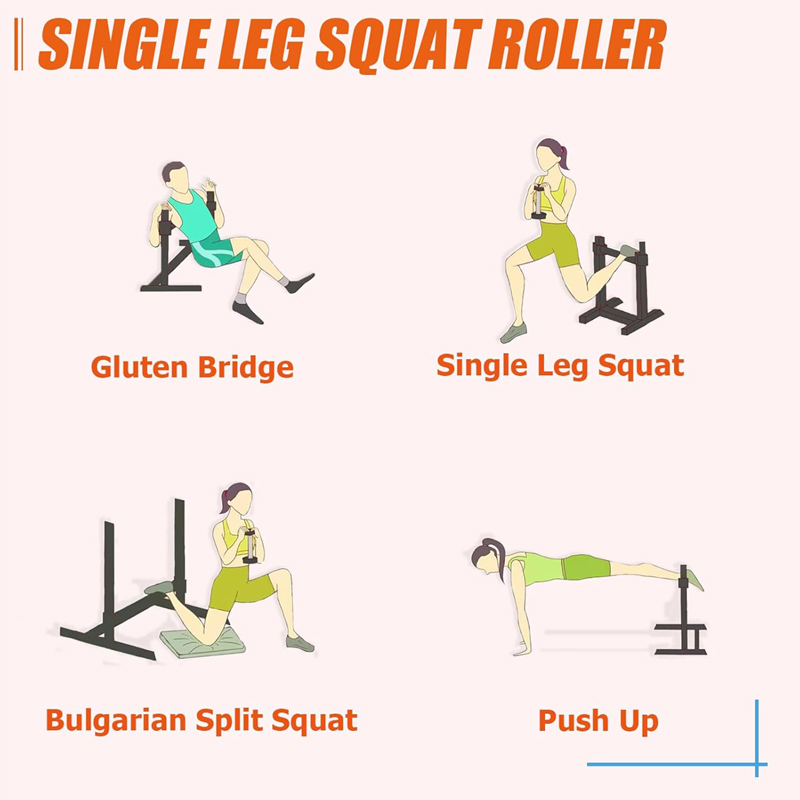 調整可能なシングルレッグスクワットスタンド - 脚の筋力トレ - Leg Home Gym Workout のレビューと価格