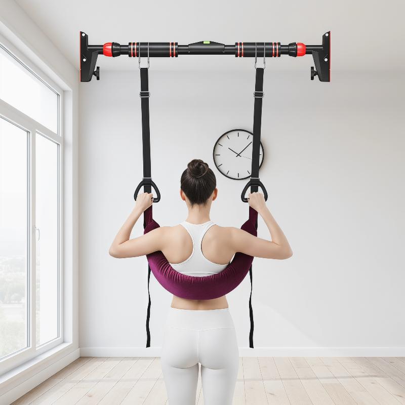 ホームジム腰椎牽引ベルト 調節可能な水平バー ストレッチバッ - Home Gym Routine のレビューと価格