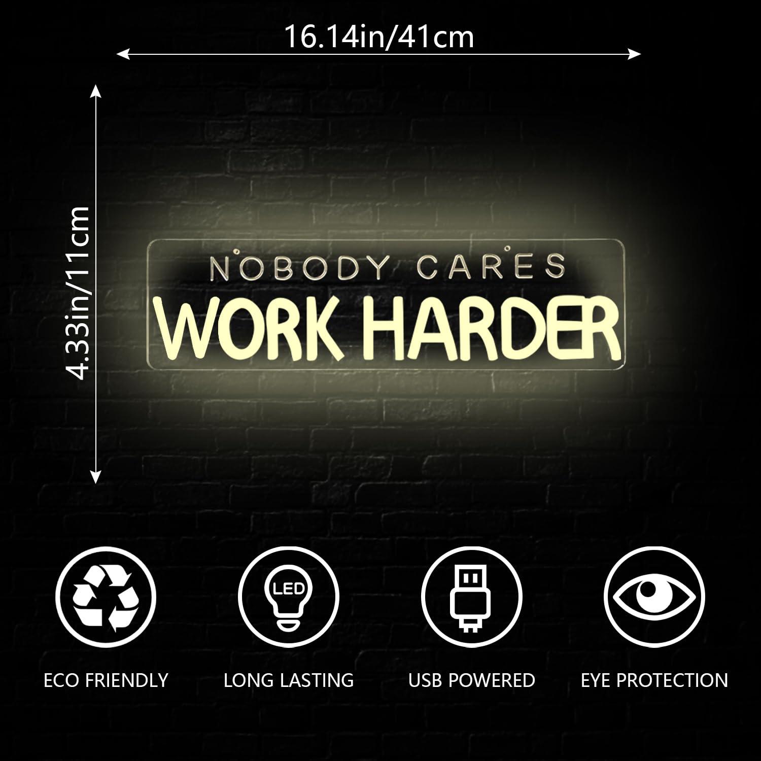「誰も気にしないから、もっと頑張ろう」ネオンサイン LEDラ - Home Gym Neon Sign のレビューと価格