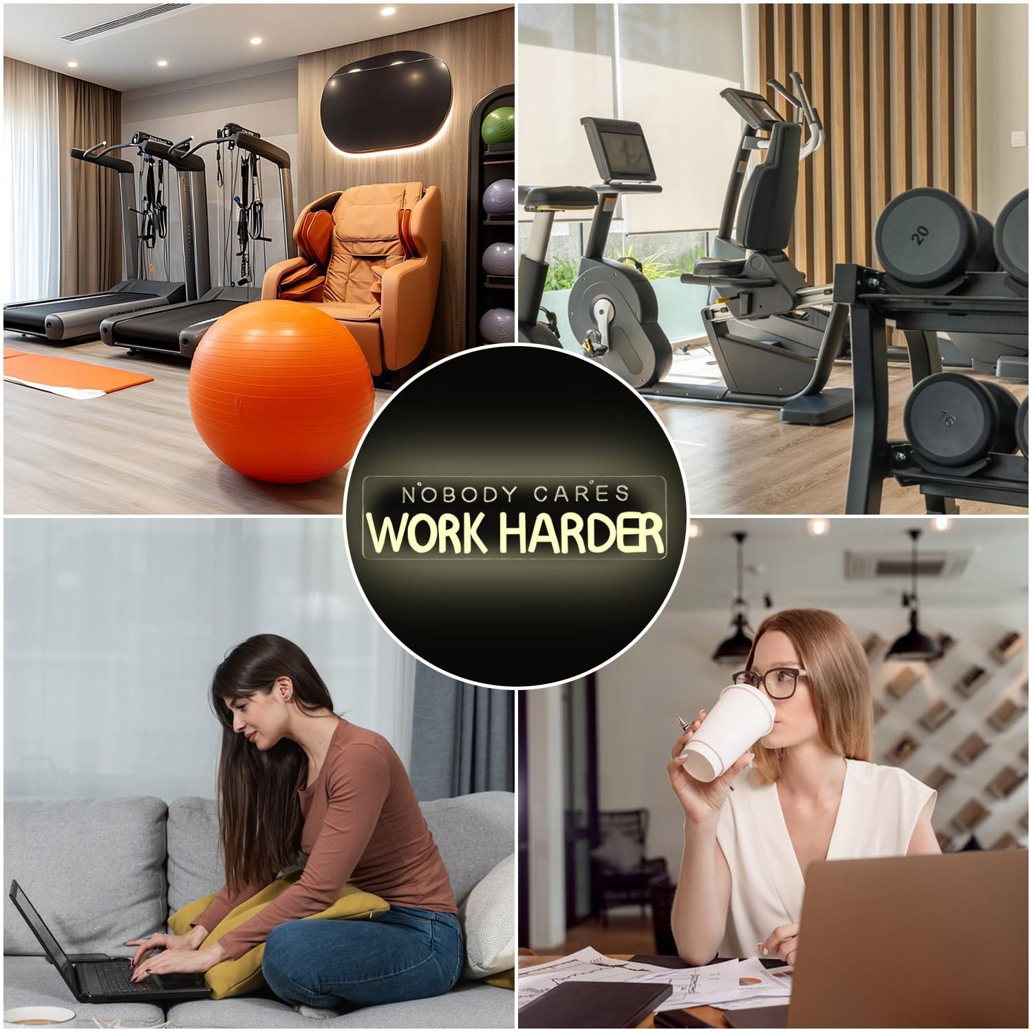 「誰も気にしないから、もっと頑張ろう」ネオンサイン LEDラ - Home Gym Neon Sign のレビューと価格