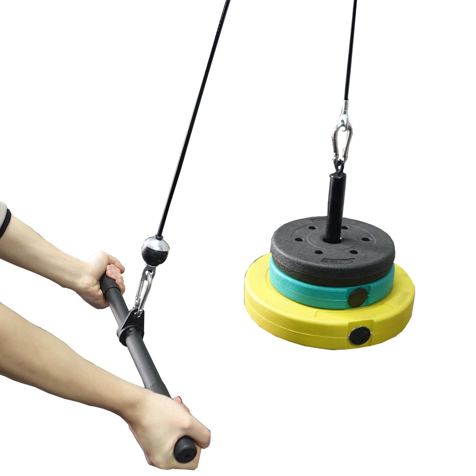 回転式ストレートバーラットハイプルダウンバーケーブル滑り止め - Lat Pulldown Cable のレビューと価格