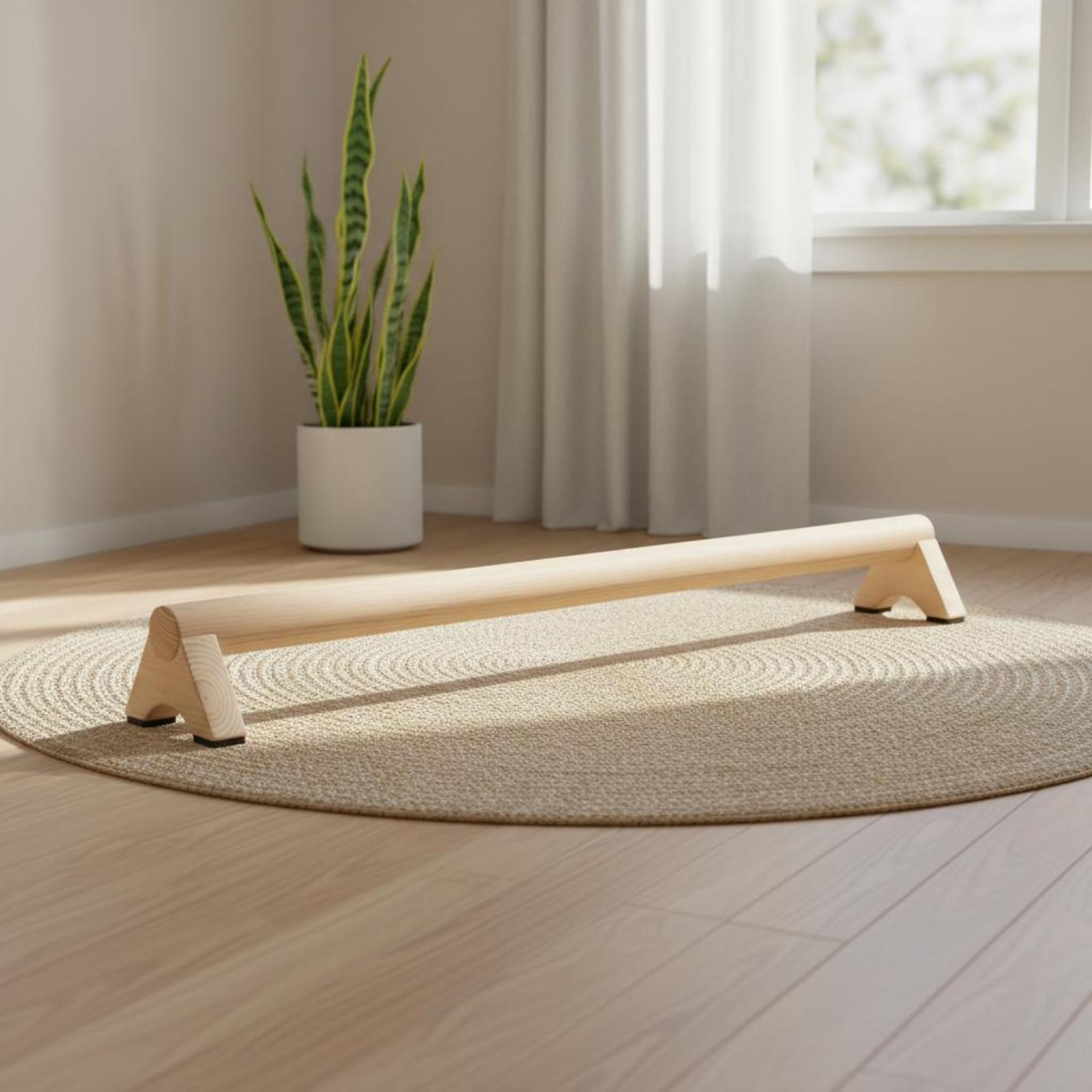 バランスビームトレーナー木製エクササイズボード ジム、家庭、 - Home Gym Routine のレビューと価格