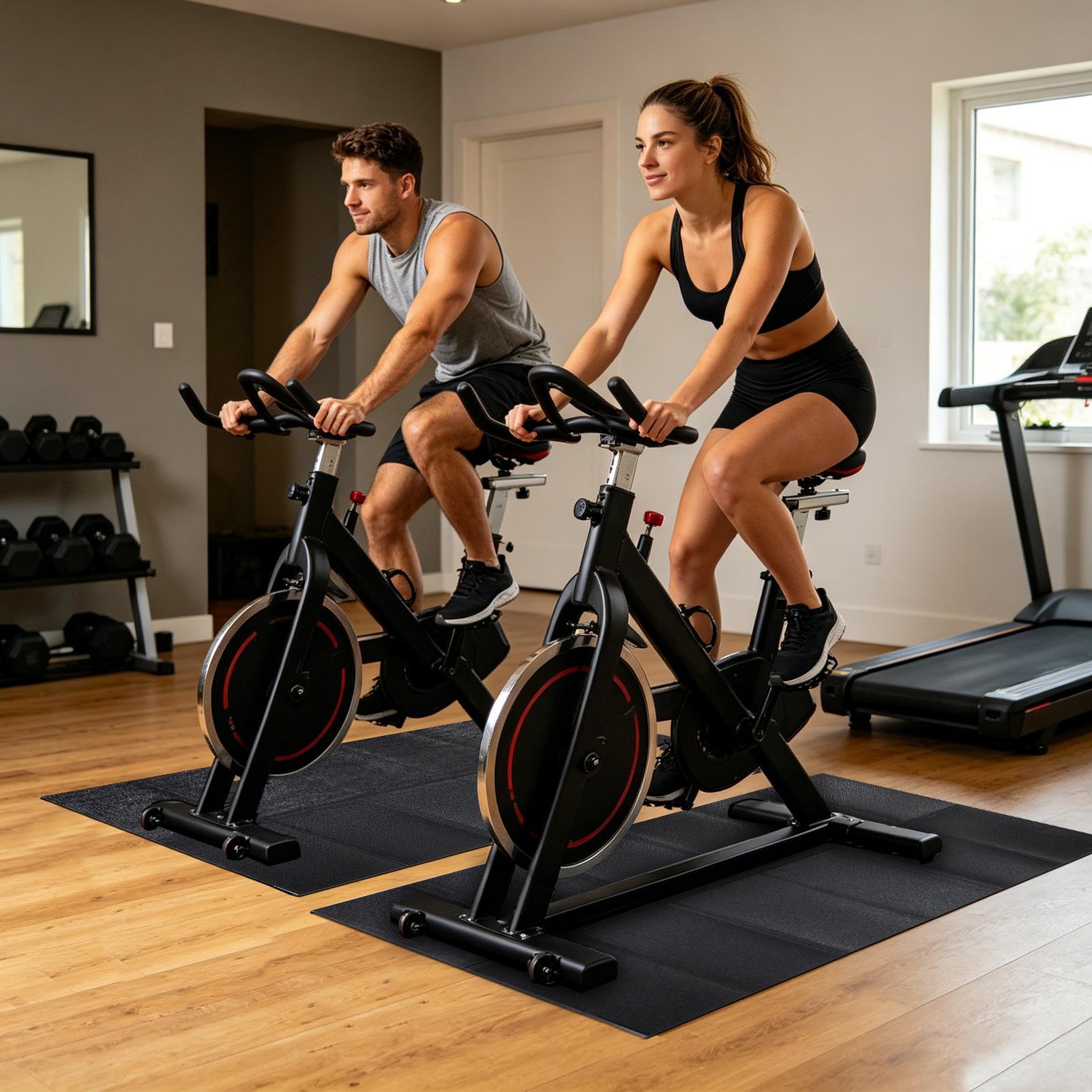 トレッドミルパッド高耐久防水折りたたみ式堅木床用トレッドミル - Home Gym Yoga のレビューと価格