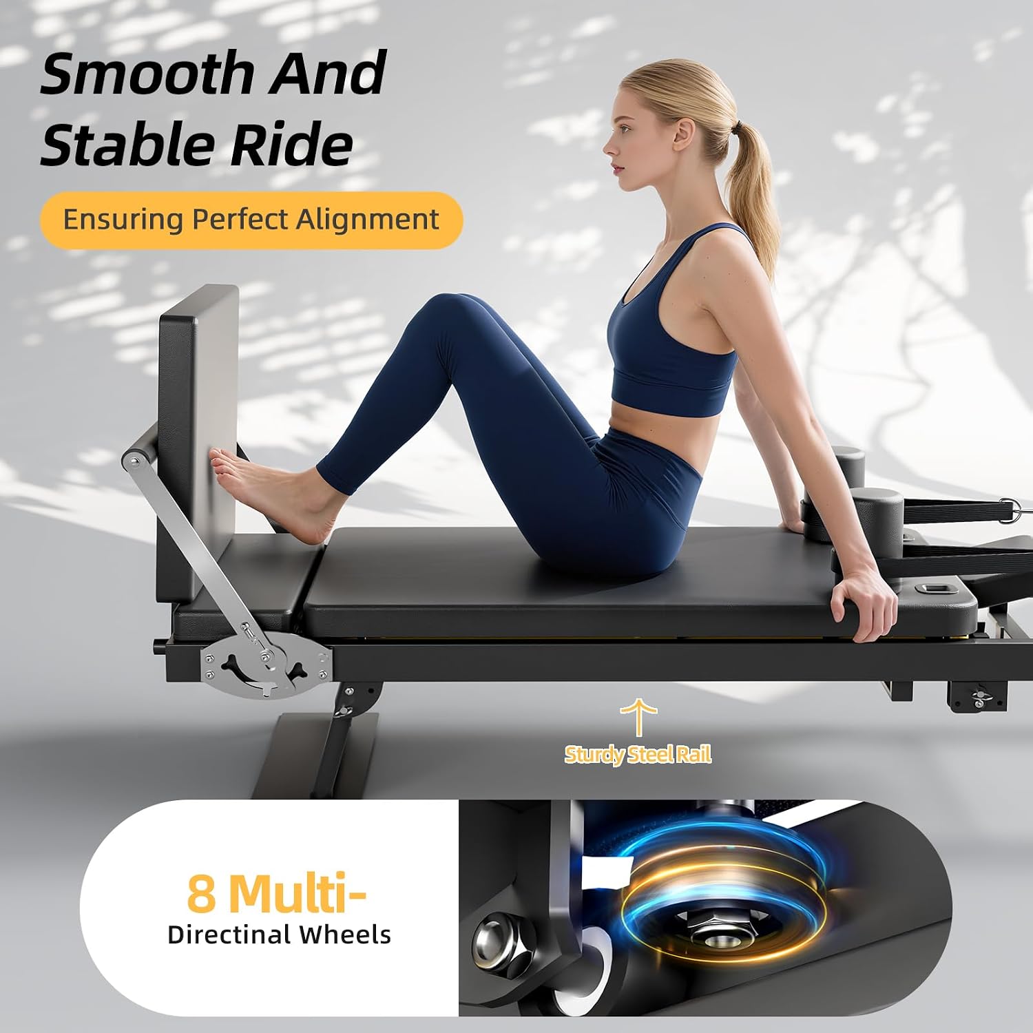 折りたたみ式ピラティスリフォーマーマシン、ホームジム用全身フ - Home Gym Equipment Set のレビューと価格