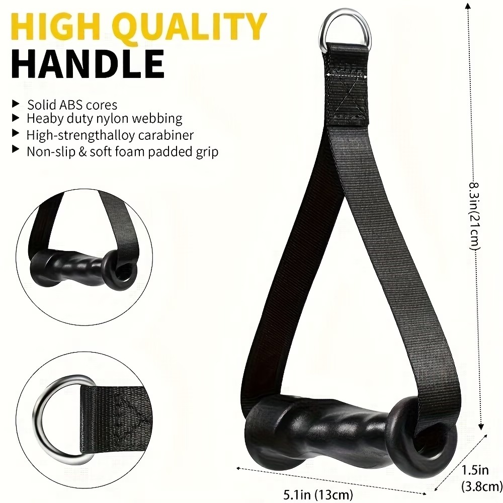 1ペアの人間工学に基づいたエクササイズハンドル、プーリーケー - Lat Pulldown Cable のレビューと価格