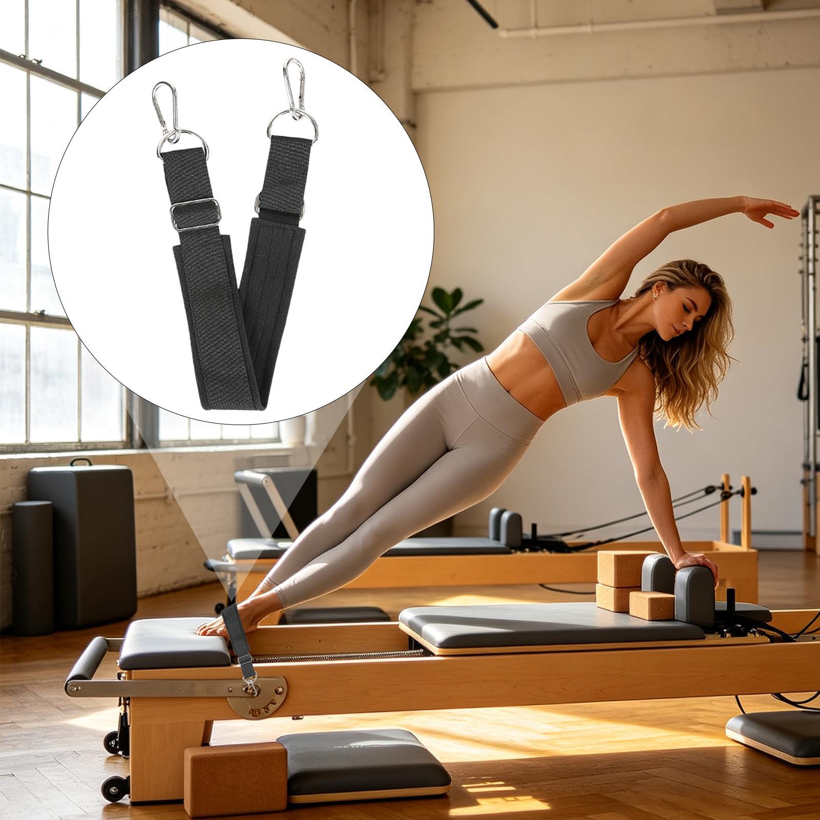 リフォーマーフットストラップ ダブルループ 厚手 滑り止め  - Home Gym Yoga のレビューと価格
